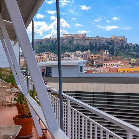 Urban Loft With Balcony Across The Acropolis! *